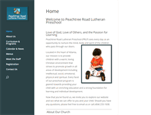 Tablet Screenshot of peachtreeroadlutheranpreschool.com